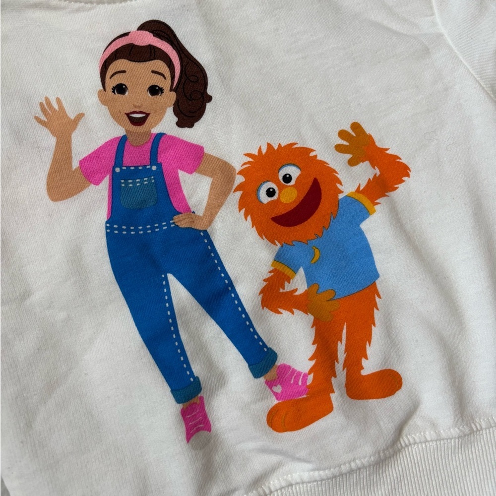 Happy Ms Rachel & Herbie Toddler Cream Sweatshirt - Picture 4 of 4